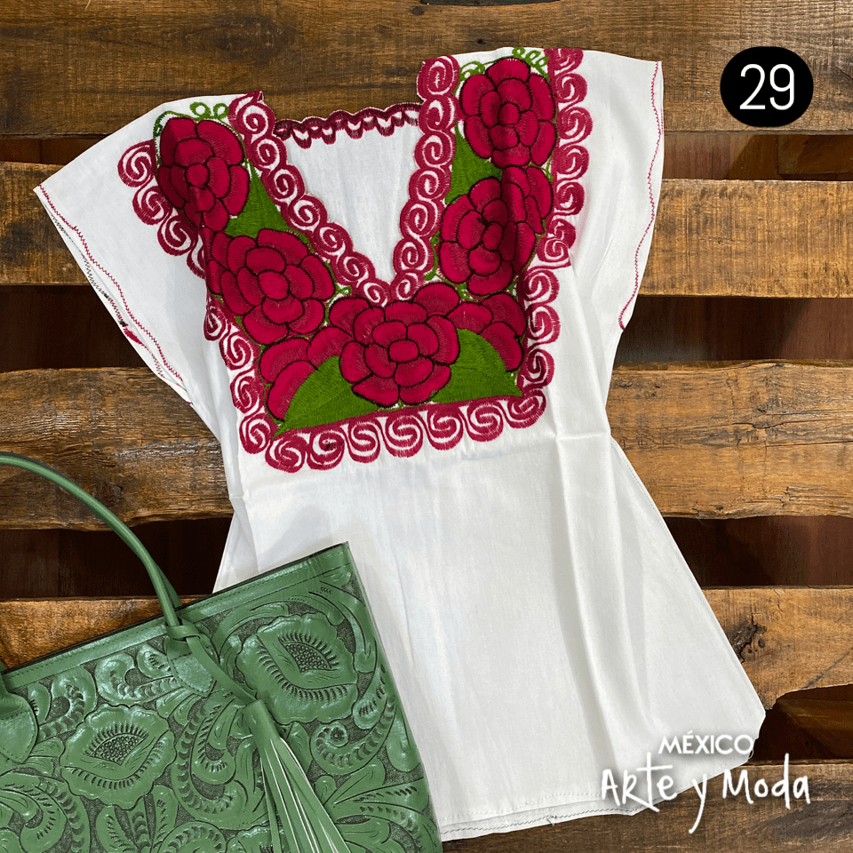 Blusa Zinac Tradicional - MÉXICO ARTE Y MODA - Blusa Bordada