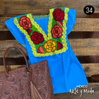 Blusa Zinac Tradicional - MÉXICO ARTE Y MODA - Blusa Bordada