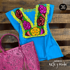 Blusa Zinac Tradicional - MÉXICO ARTE Y MODA - Blusa Bordada