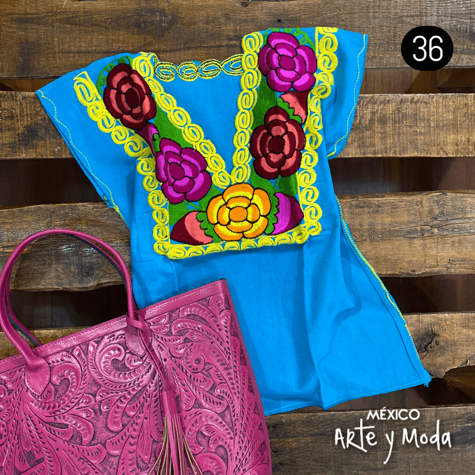 Blusa Zinac Tradicional - MÉXICO ARTE Y MODA - Blusa Bordada