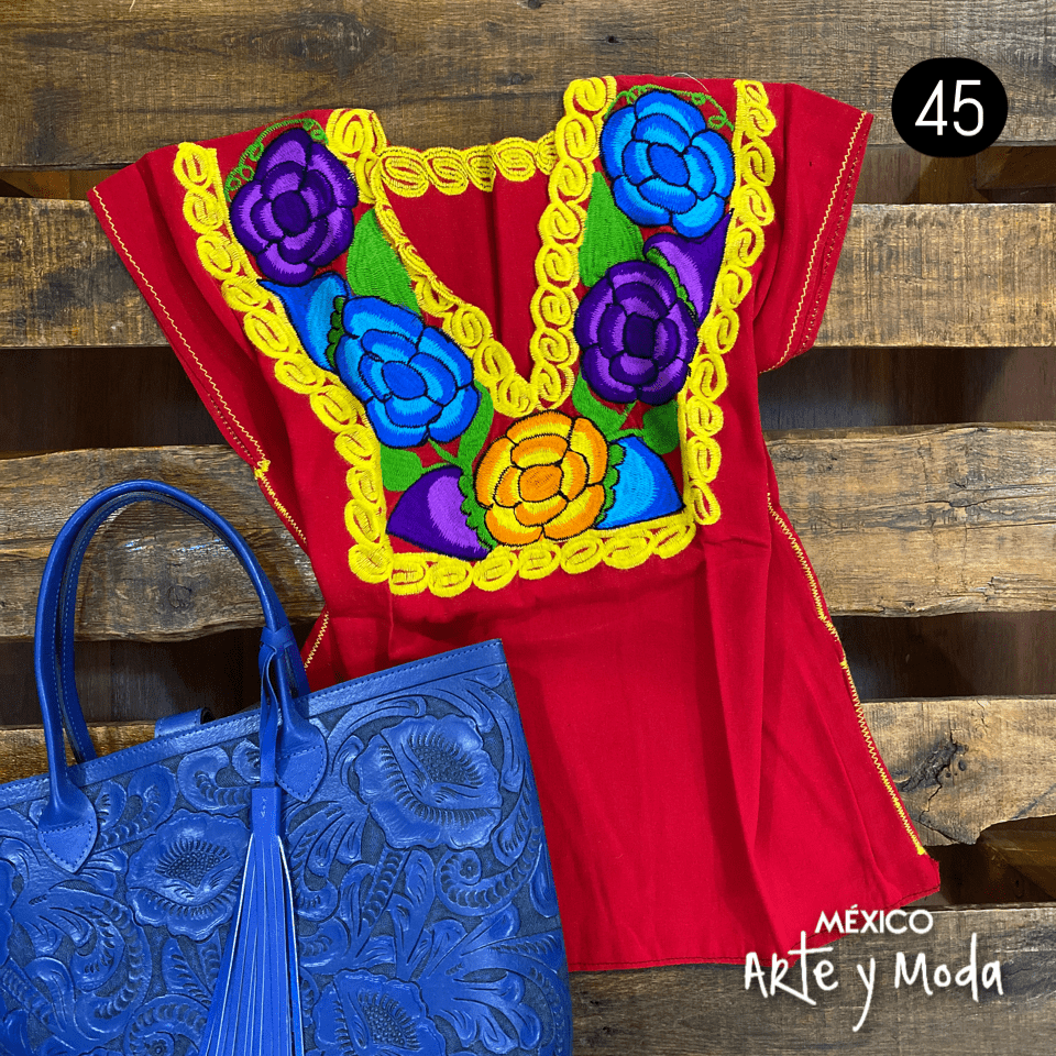 Blusa Zinac Tradicional - MÉXICO ARTE Y MODA - Blusa Bordada