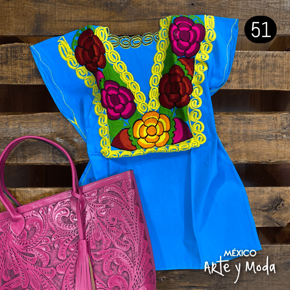 Blusa Zinac Tradicional - MÉXICO ARTE Y MODA - Blusa Bordada