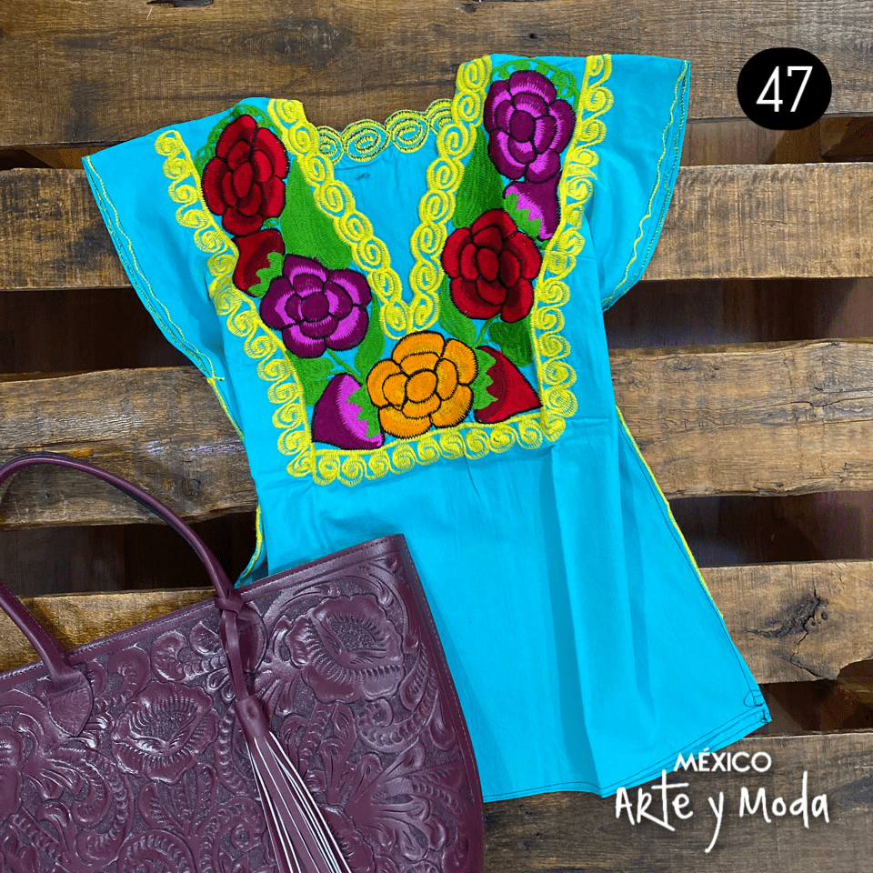 Blusa Zinac Tradicional - MÉXICO ARTE Y MODA - Blusa Bordada
