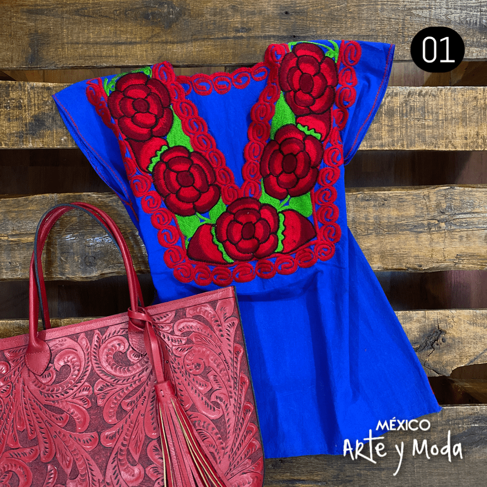 Blusa Zinac Tradicional - MÉXICO ARTE Y MODA - Blusa Bordada