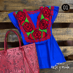 Blusa Zinac Tradicional - MÉXICO ARTE Y MODA - Blusa Bordada