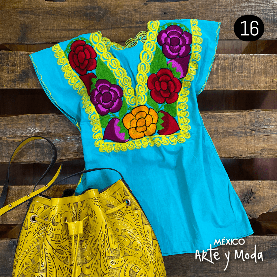 Blusa Zinac Tradicional - MÉXICO ARTE Y MODA - Blusa Bordada