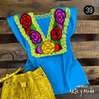 Blusa Zinac Tradicional - MÉXICO ARTE Y MODA - Blusa Bordada