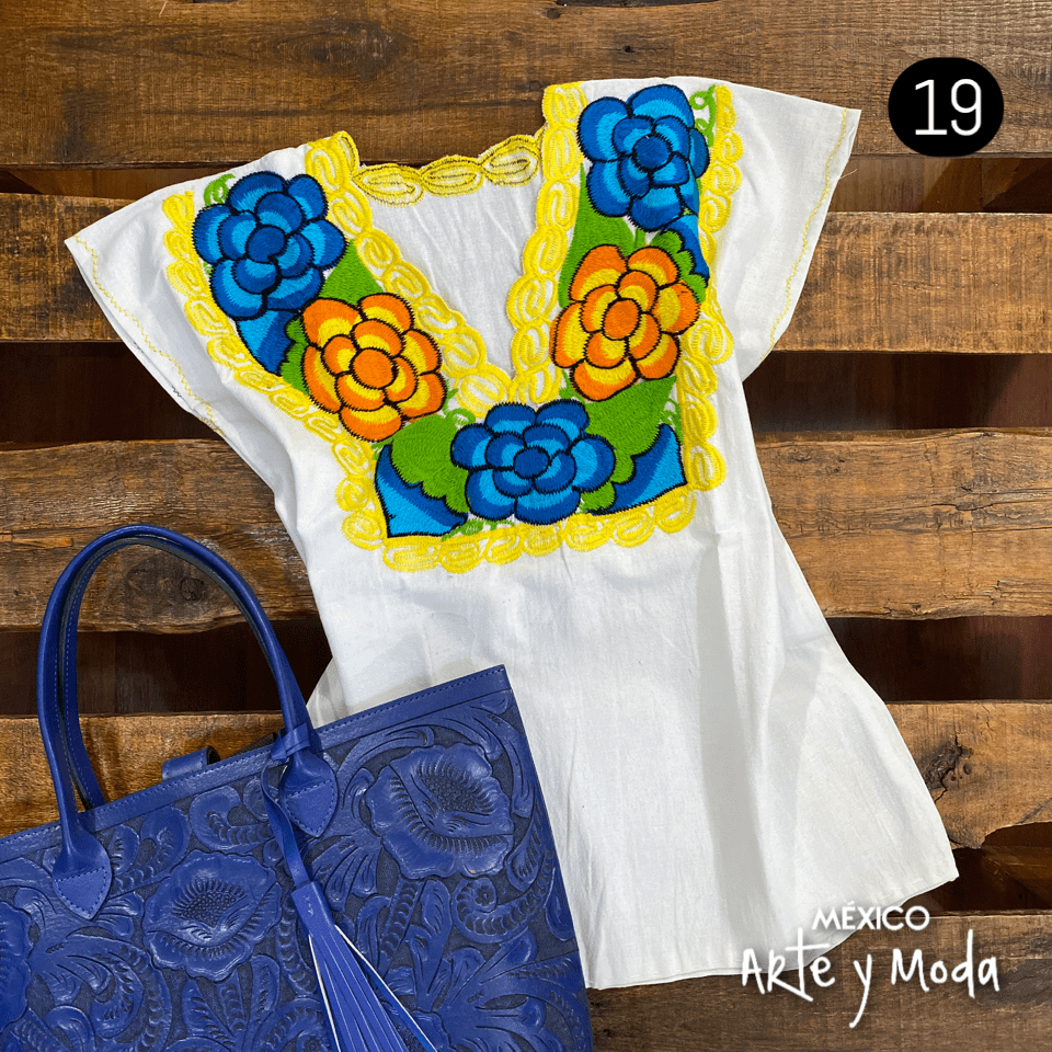 Blusa Zinac Tradicional - MÉXICO ARTE Y MODA - Blusa Bordada