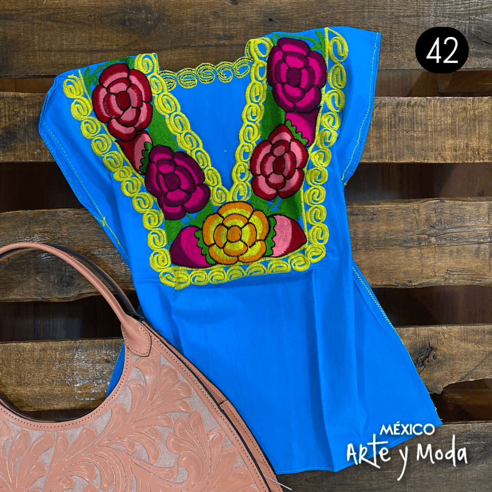 Blusa Zinac Tradicional - MÉXICO ARTE Y MODA - Blusa Bordada