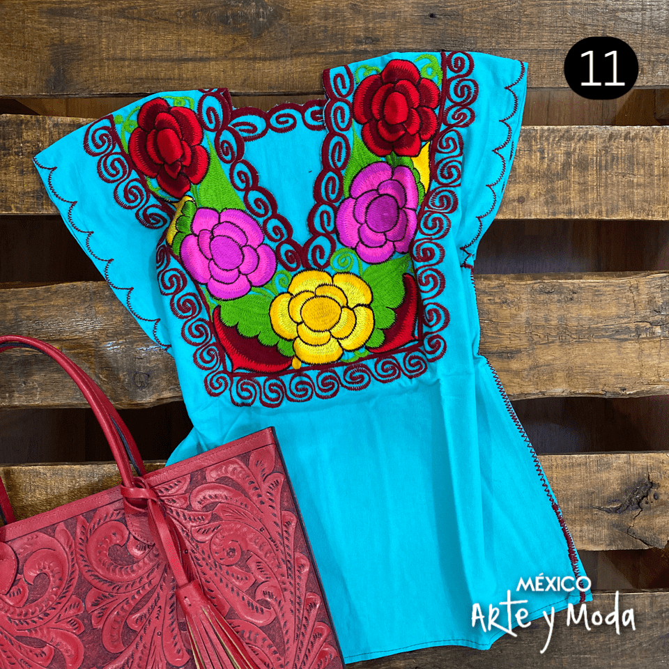 Blusa Zinac Tradicional - MÉXICO ARTE Y MODA - Blusa Bordada