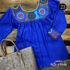 Bluson Aguacatenango Rayon - MÉXICO ARTE Y MODA - Blusón Artesanal