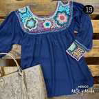 Bluson Aguacatenango Rayon - MÉXICO ARTE Y MODA - Blusón Artesanal