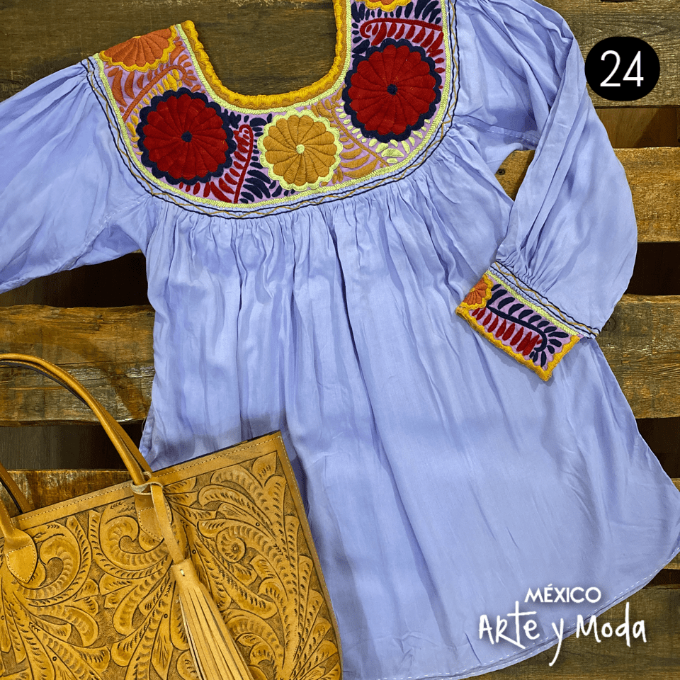 Bluson Aguacatenango Rayon - MÉXICO ARTE Y MODA - Blusón Artesanal