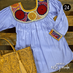 Bluson Aguacatenango Rayon - MÉXICO ARTE Y MODA - Blusón Artesanal