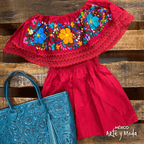 Bluson Campesino Bordado - MÉXICO ARTE Y MODA - Blusón Artesanal