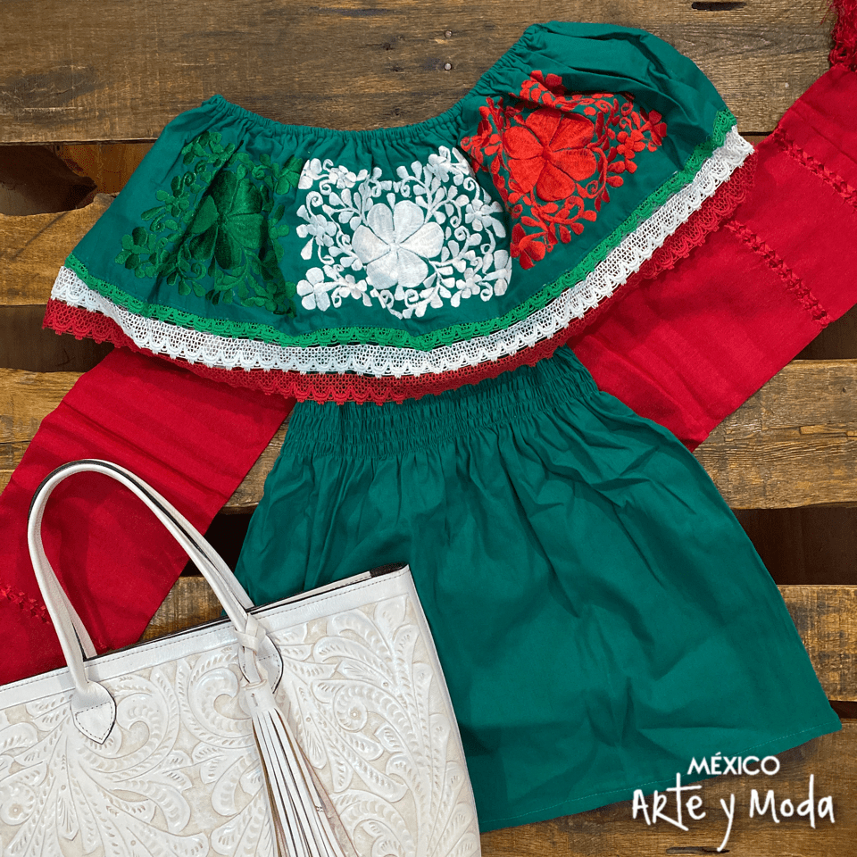 Bluson Campesino Patria - MÉXICO ARTE Y MODA - Blusón Artesanal