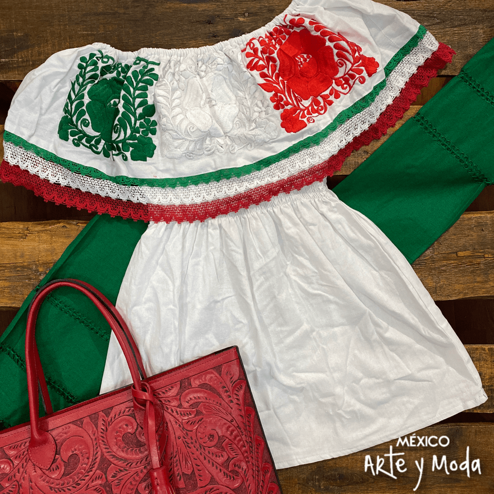 Bluson Campesino Patria - MÉXICO ARTE Y MODA - Blusón Artesanal