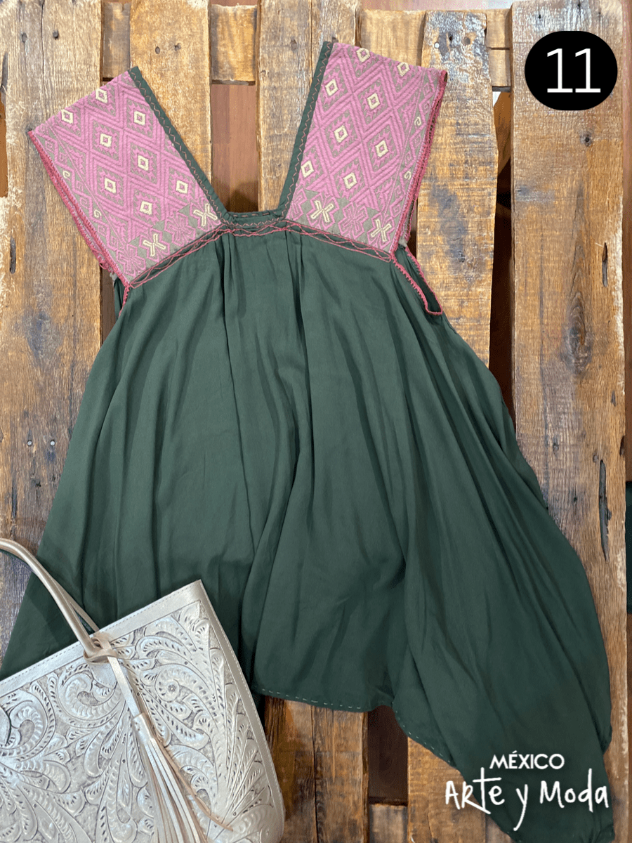 Bluson San Andres Asimetrico - MÉXICO ARTE Y MODA - Blusa Bordada