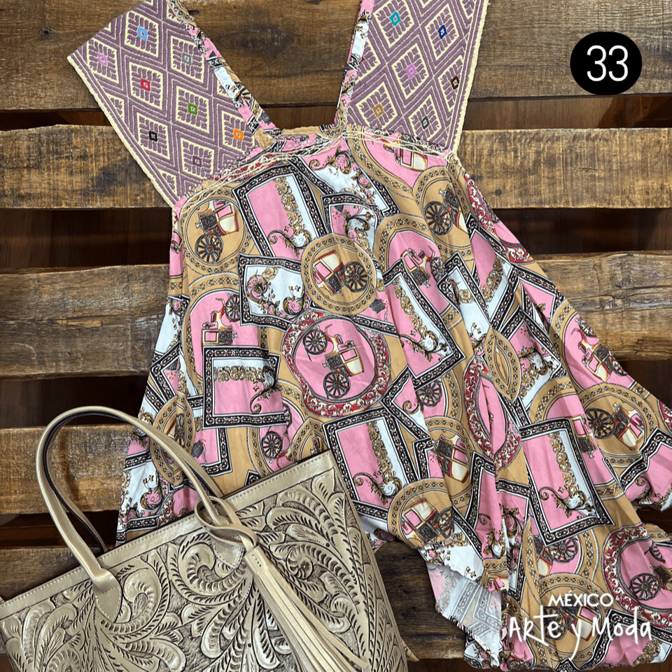 Bluson San Andres Asimetrico - MÉXICO ARTE Y MODA - Blusa Bordada