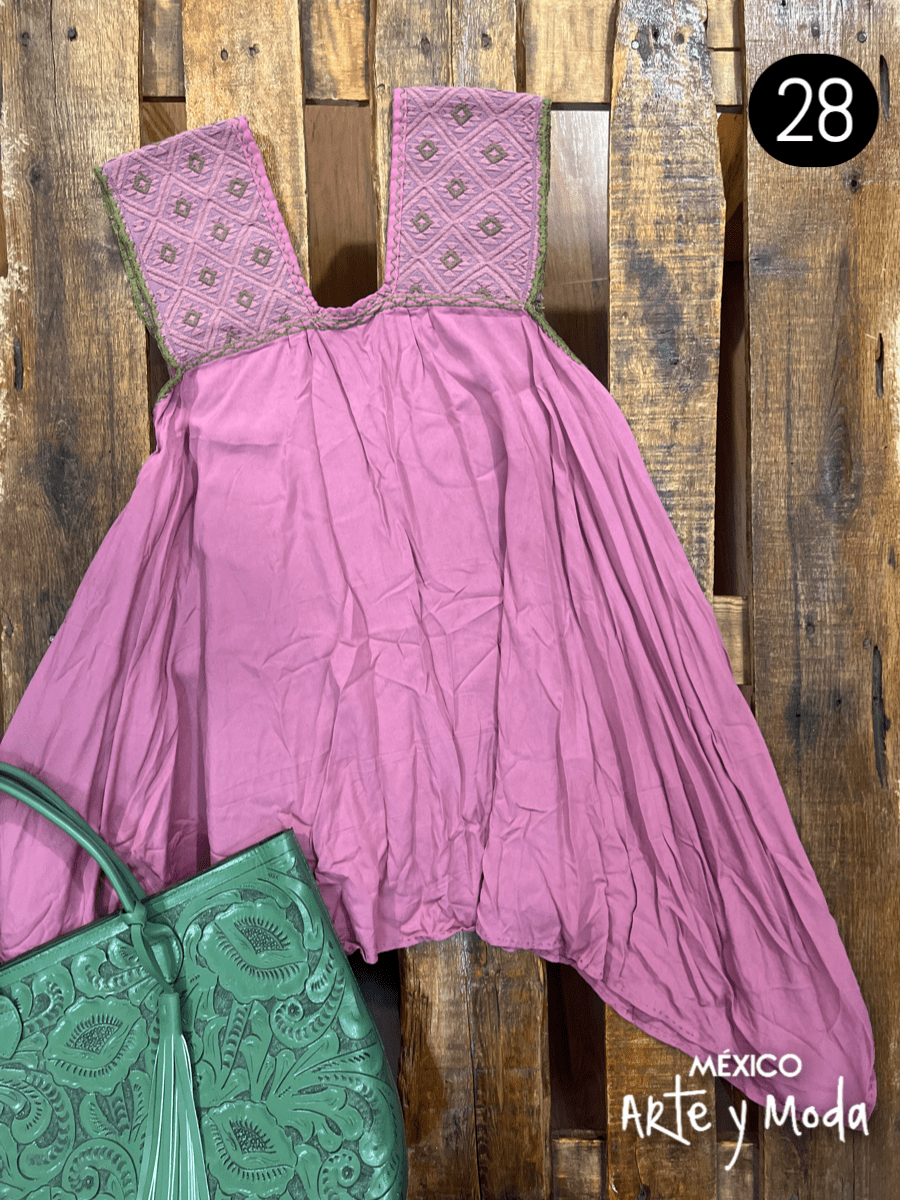 Bluson San Andres Asimetrico - MÉXICO ARTE Y MODA - Blusa Bordada