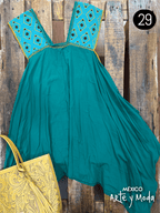 Bluson San Andres Asimetrico - MÉXICO ARTE Y MODA - Blusa Bordada