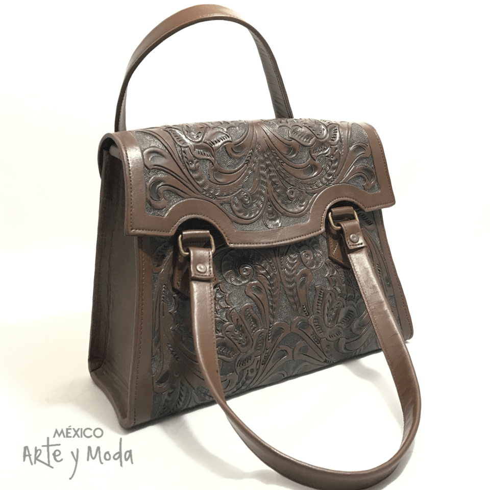 Bolso Retro Piel - MÉXICO ARTE Y MODA - Bolso de Piel