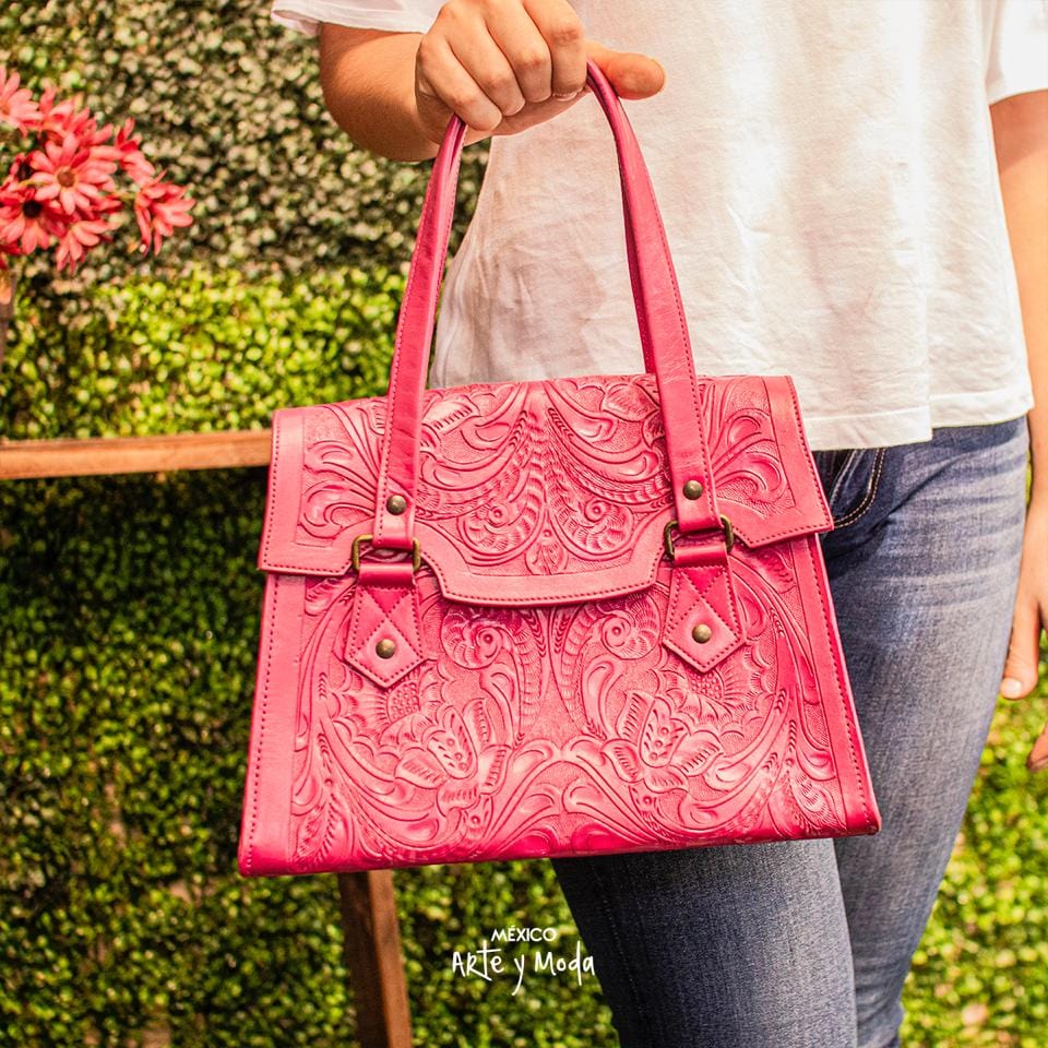 Bolso Retro Piel - MÉXICO ARTE Y MODA - Bolso de Piel
