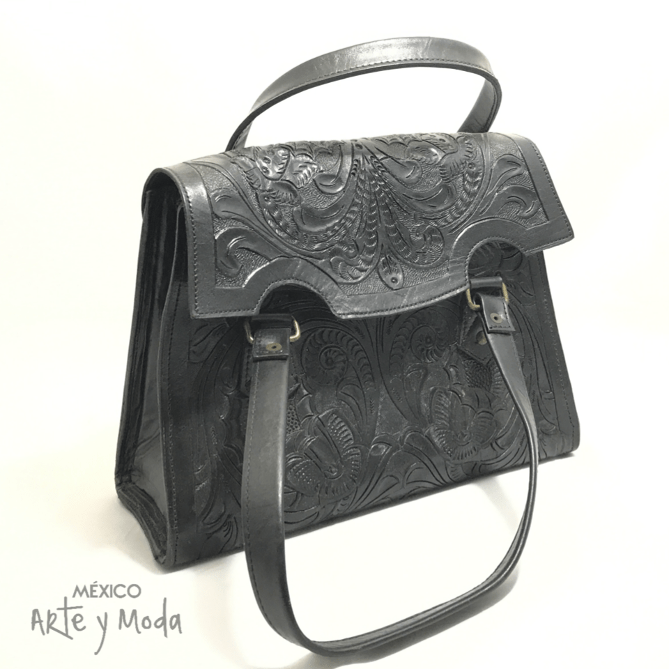 Bolso Retro Piel - MÉXICO ARTE Y MODA - Bolso de Piel