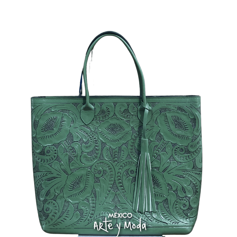 Bolso Tote Grande Piel - MÉXICO ARTE Y MODA - Bolso de Piel