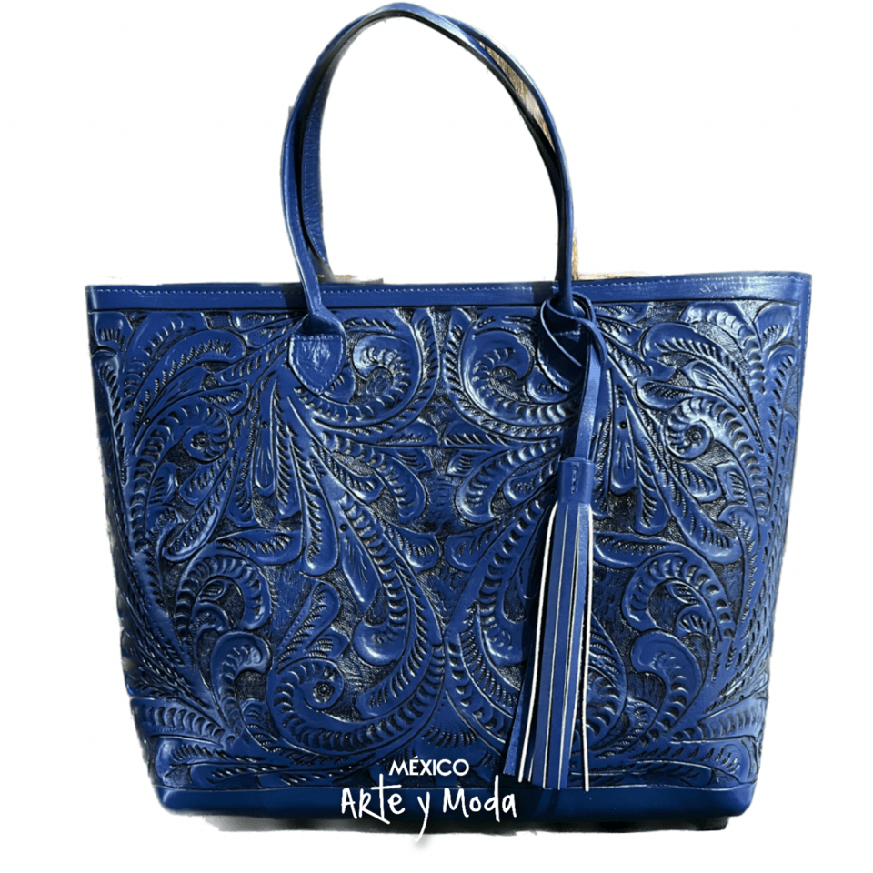Bolso Tote Grande Piel - MÉXICO ARTE Y MODA - Bolso de Piel
