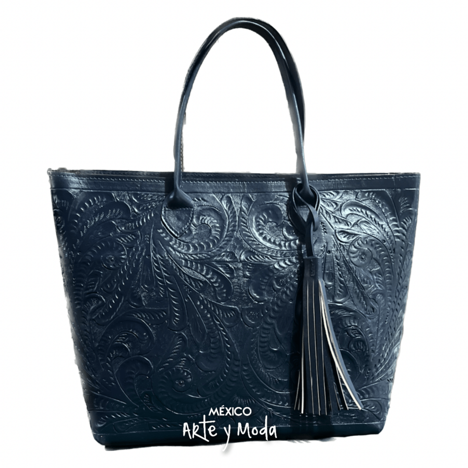 Bolso Tote Grande Piel - MÉXICO ARTE Y MODA - Bolso de Piel