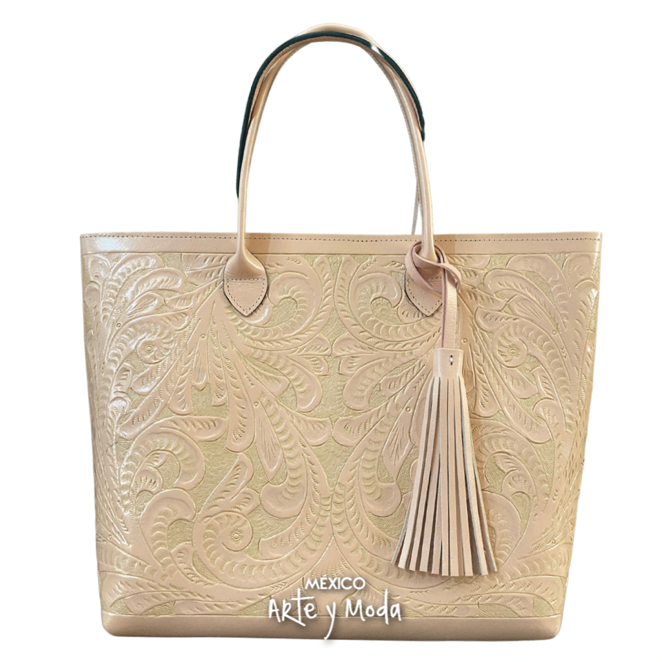 Bolso Tote Grande Piel - MÉXICO ARTE Y MODA - Bolso de Piel