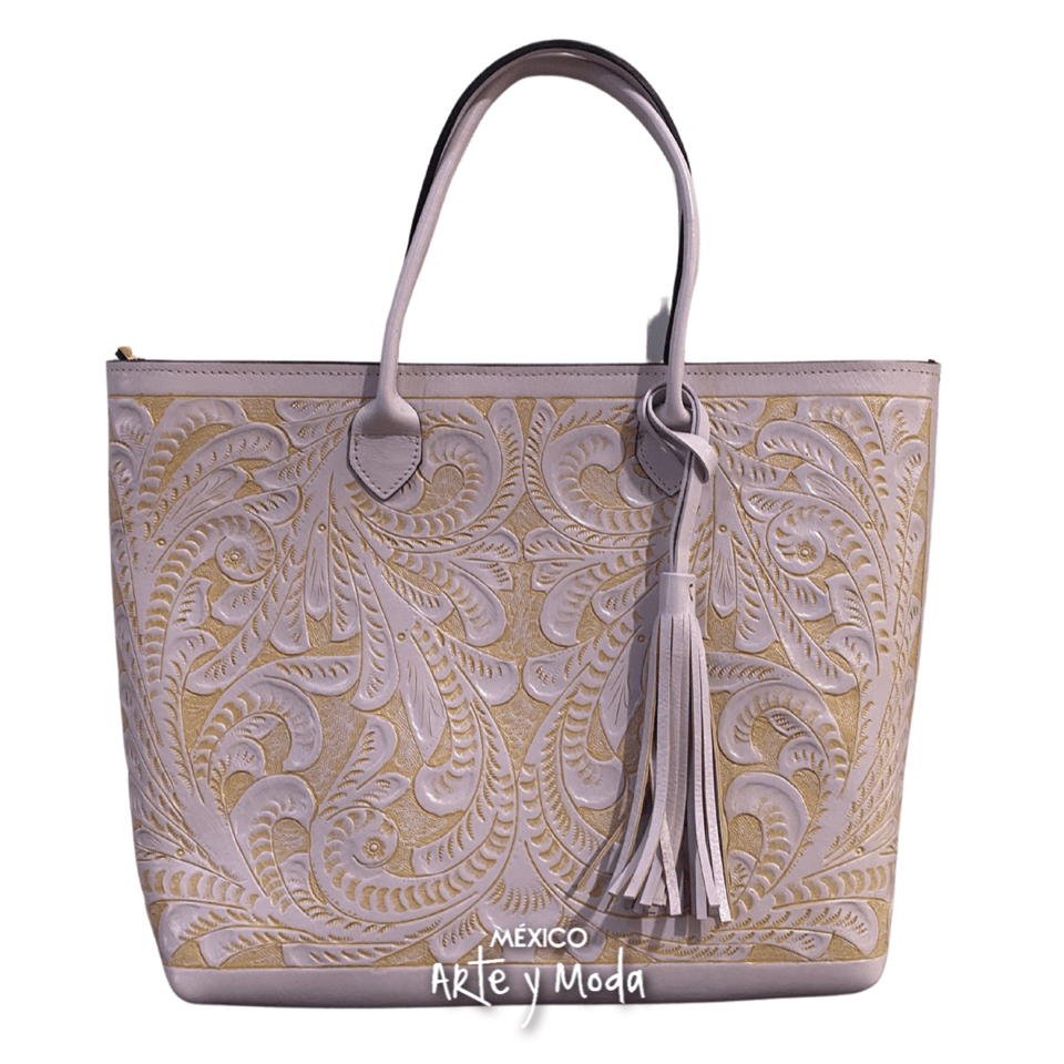 Bolso Tote Grande Piel - MÉXICO ARTE Y MODA - Bolso de Piel