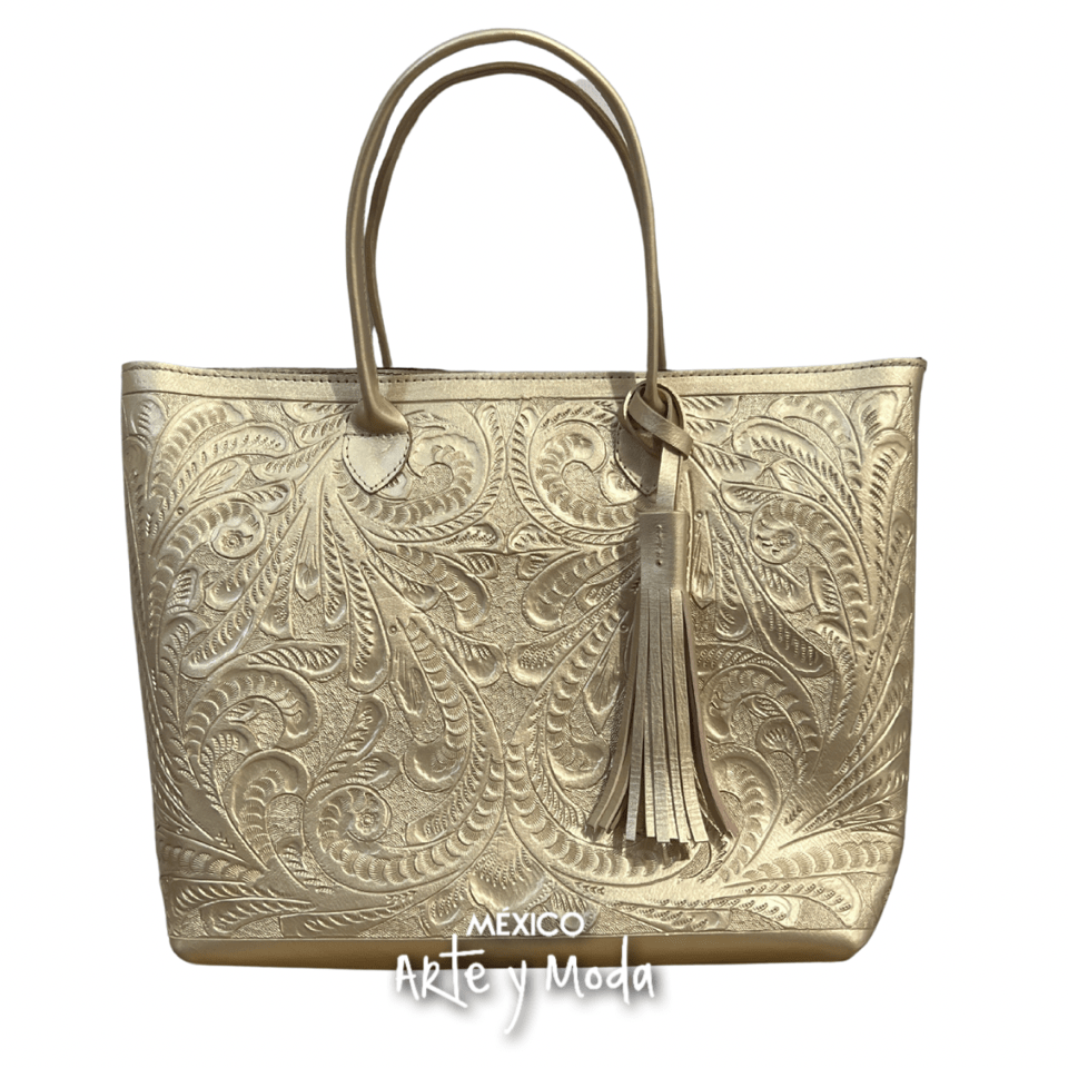 Bolso Tote Grande Piel - MÉXICO ARTE Y MODA - Bolso de Piel