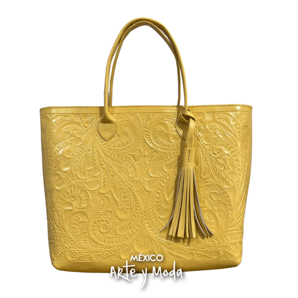 Bolso Tote Grande Piel - MÉXICO ARTE Y MODA - Bolso de Piel