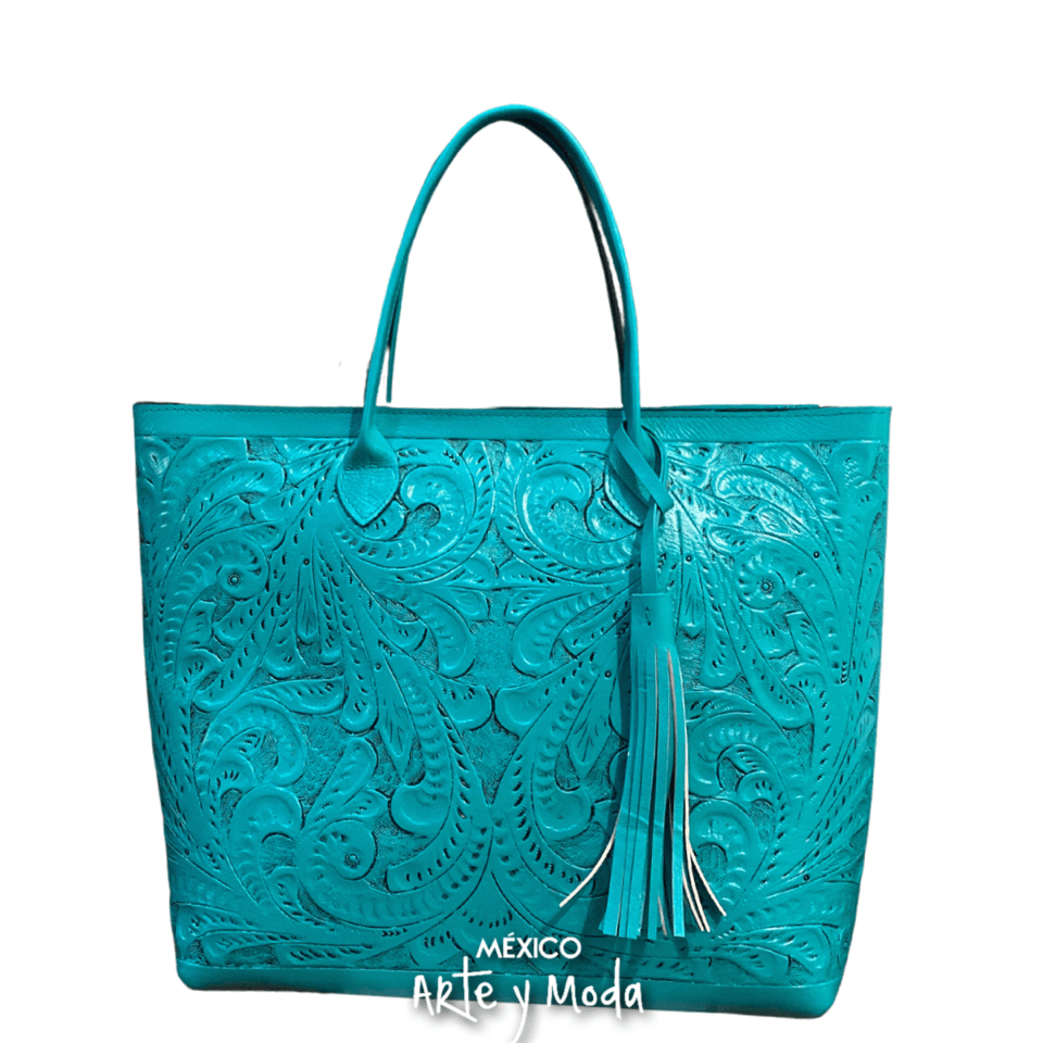 Bolso Tote Grande Piel - MÉXICO ARTE Y MODA - Bolso de Piel