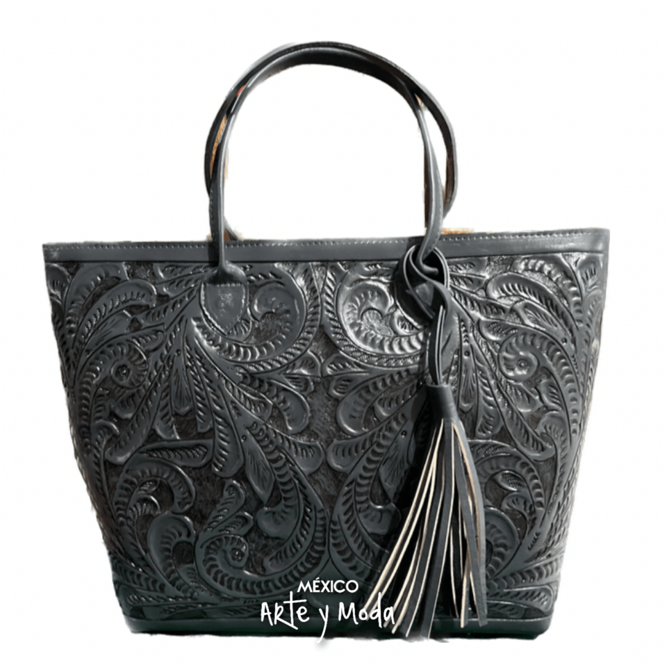 Bolso Tote Grande Piel - MÉXICO ARTE Y MODA - Bolso de Piel
