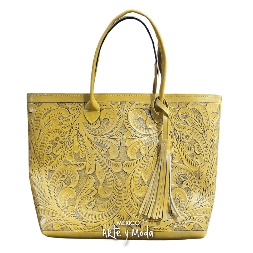 Bolso Tote Grande Piel - MÉXICO ARTE Y MODA - Bolso de Piel
