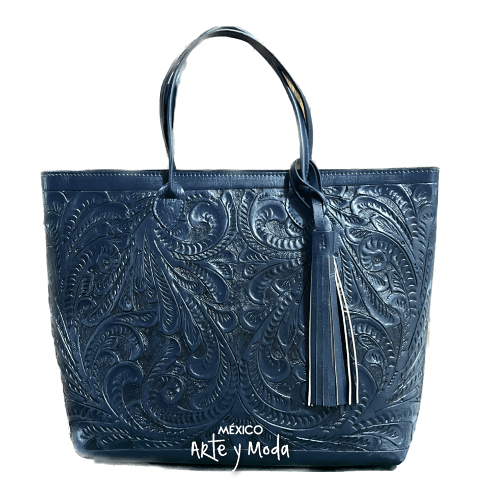 Bolso Tote Grande Piel - MÉXICO ARTE Y MODA - Bolso de Piel
