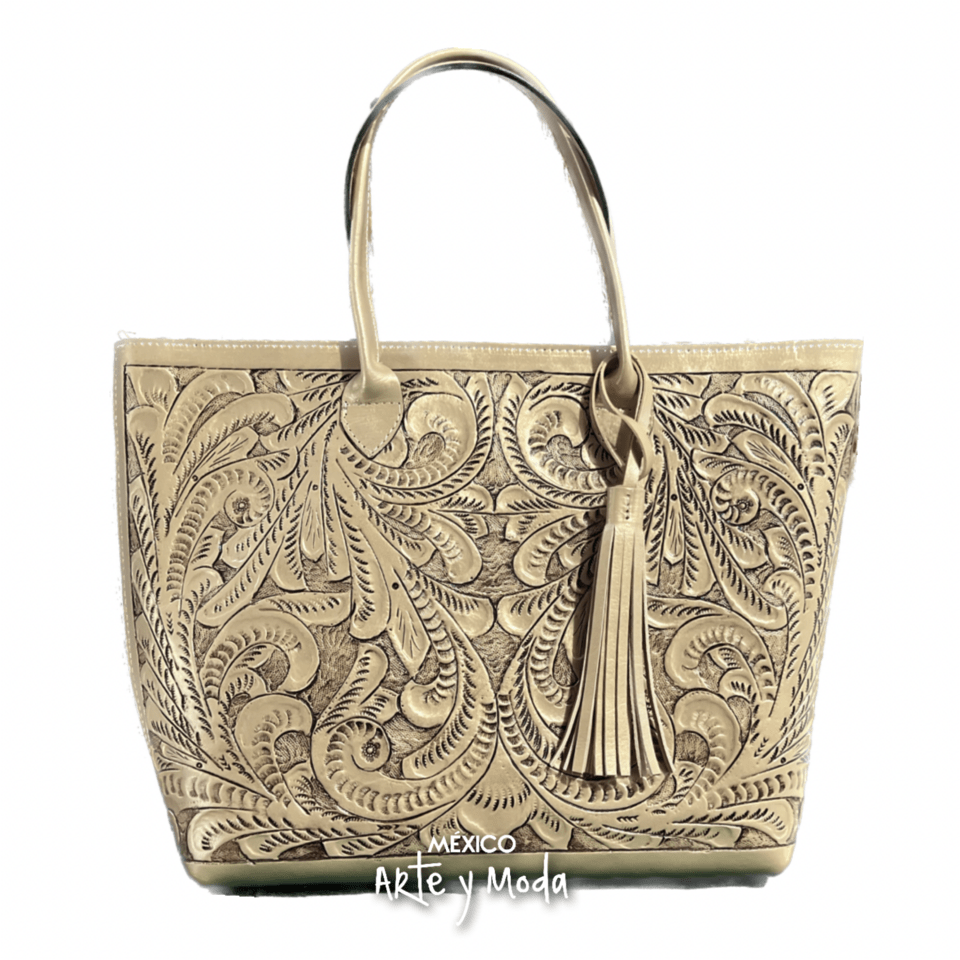 Bolso Tote Grande Piel - MÉXICO ARTE Y MODA - Bolso de Piel