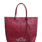 Bolso Tote Grande Piel - MÉXICO ARTE Y MODA - Bolso de Piel