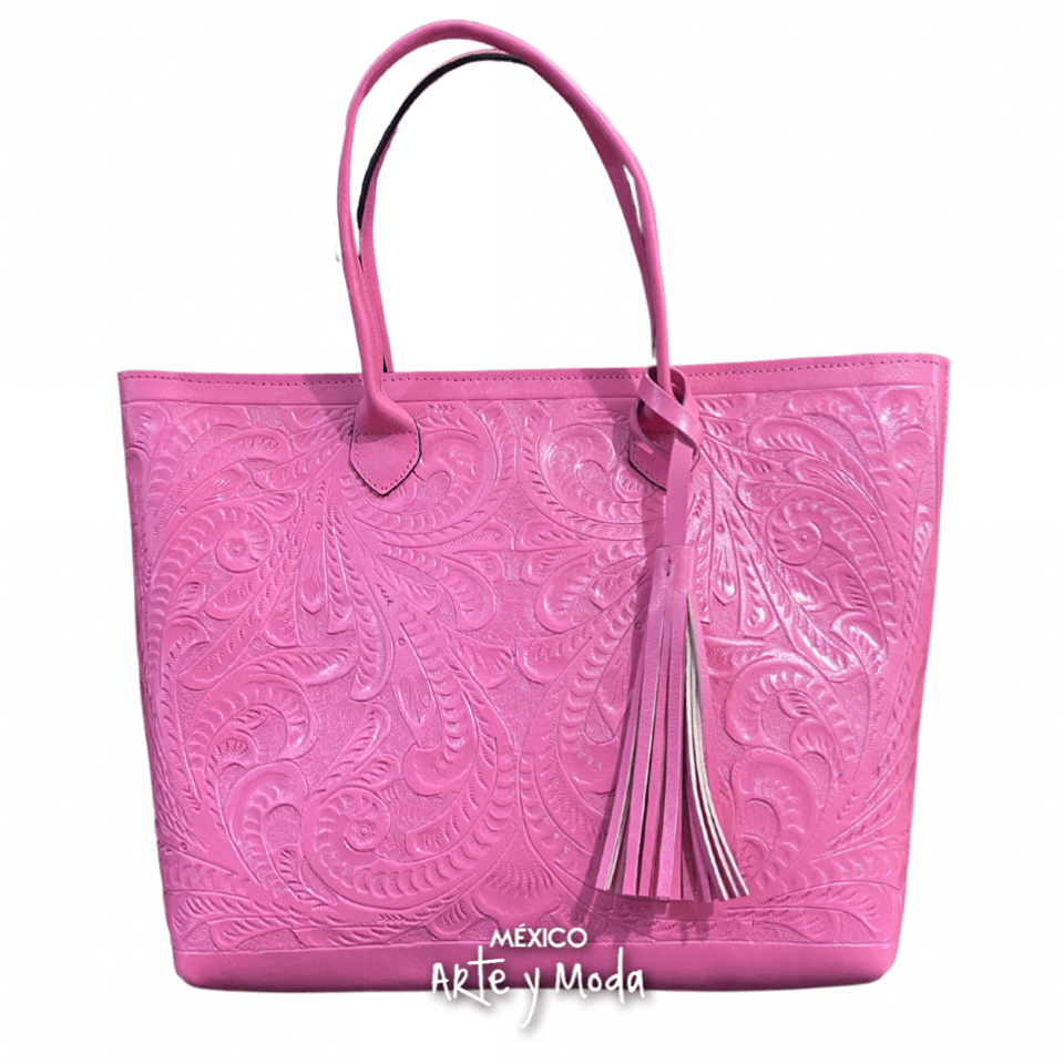 Bolso Tote Grande Piel - MÉXICO ARTE Y MODA - Bolso de Piel