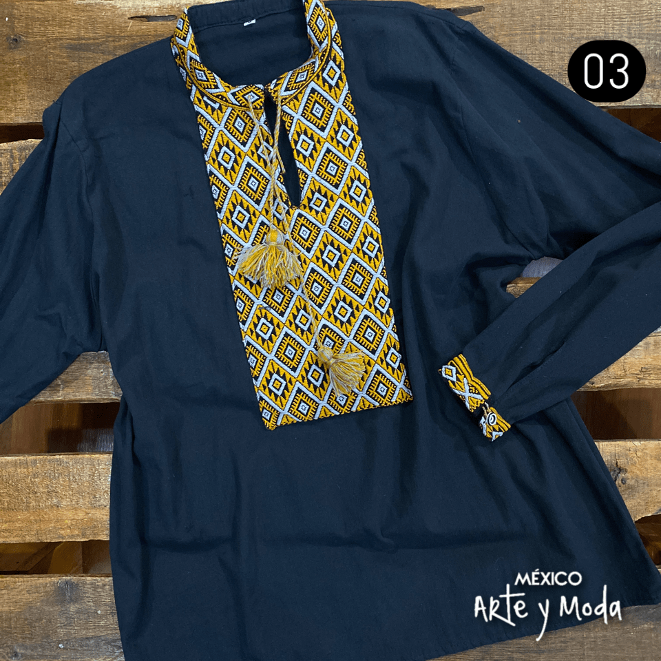 Camisa San Andres - MÉXICO ARTE Y MODA - Camisa Caballero