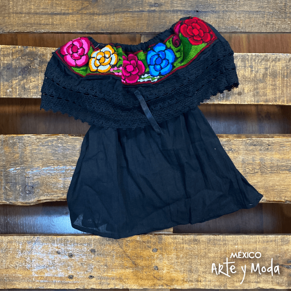 Campesina Bordada Infantil - MÉXICO ARTE Y MODA - Blusa Infantil