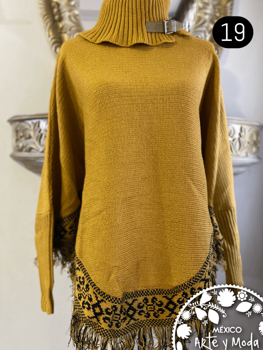 Capa de Punto - MÉXICO ARTE Y MODA - Capa Bordada