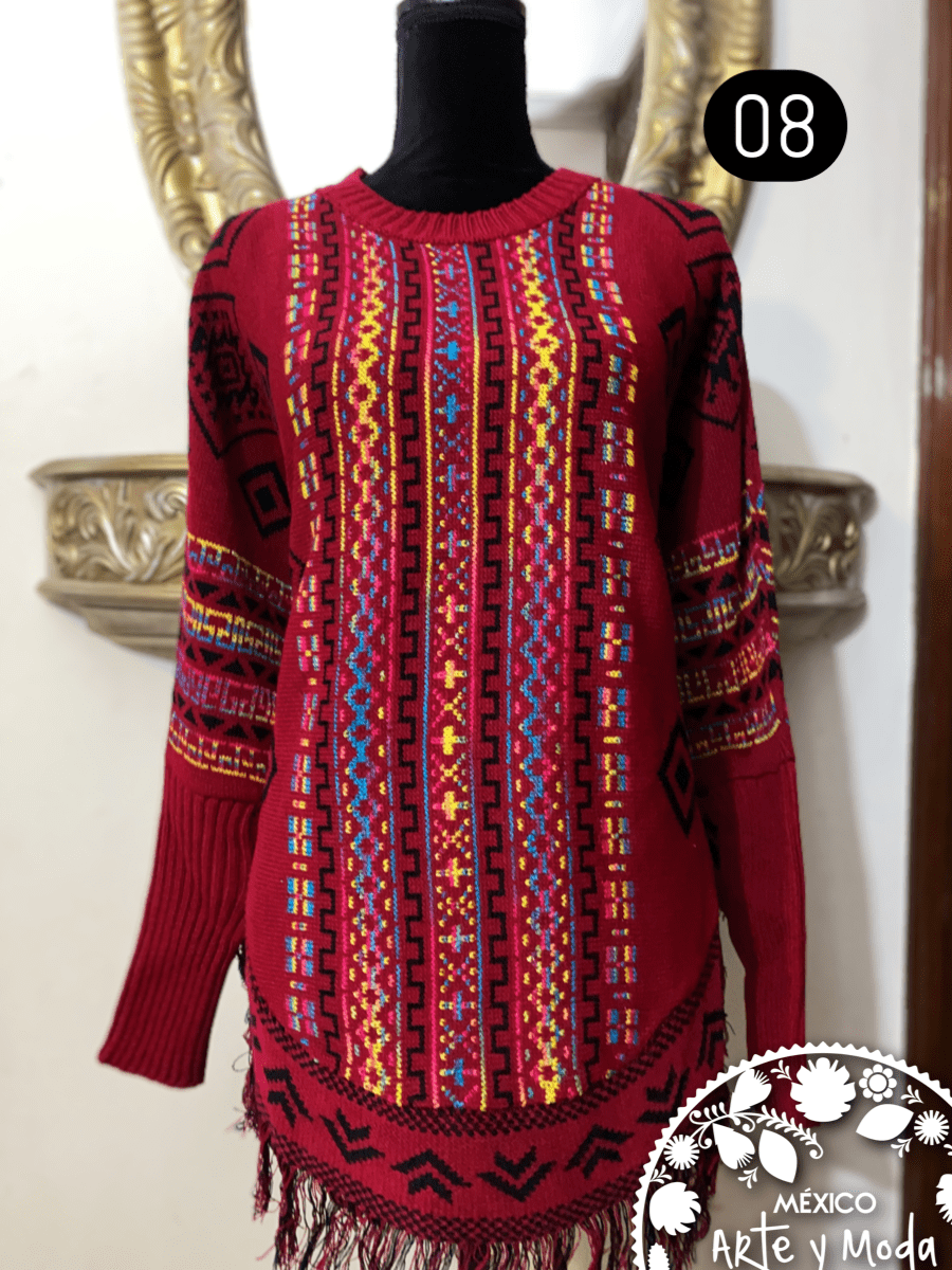 Capa de Punto - MÉXICO ARTE Y MODA - Capa Bordada