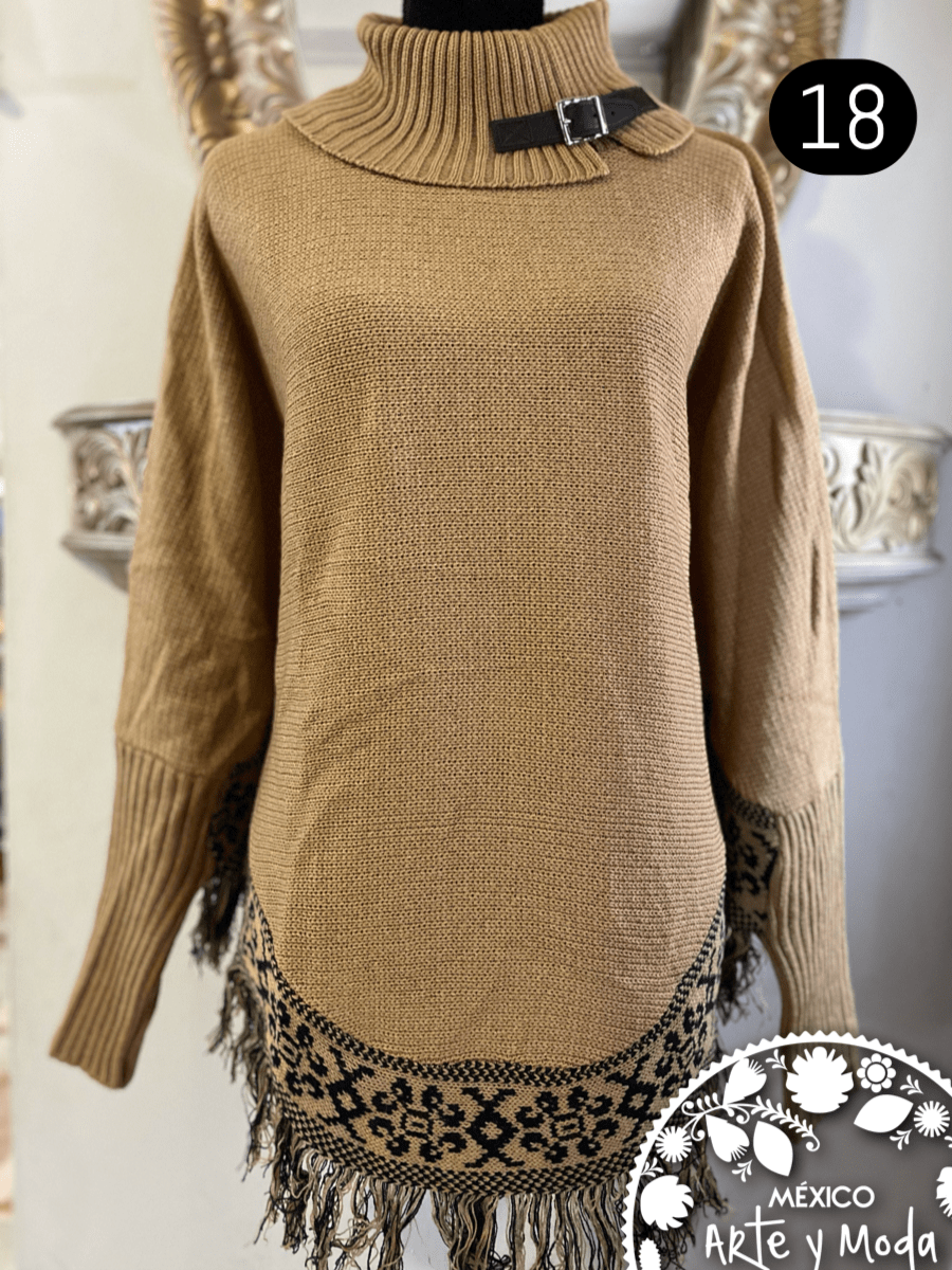 Capa de Punto - MÉXICO ARTE Y MODA - Capa Bordada