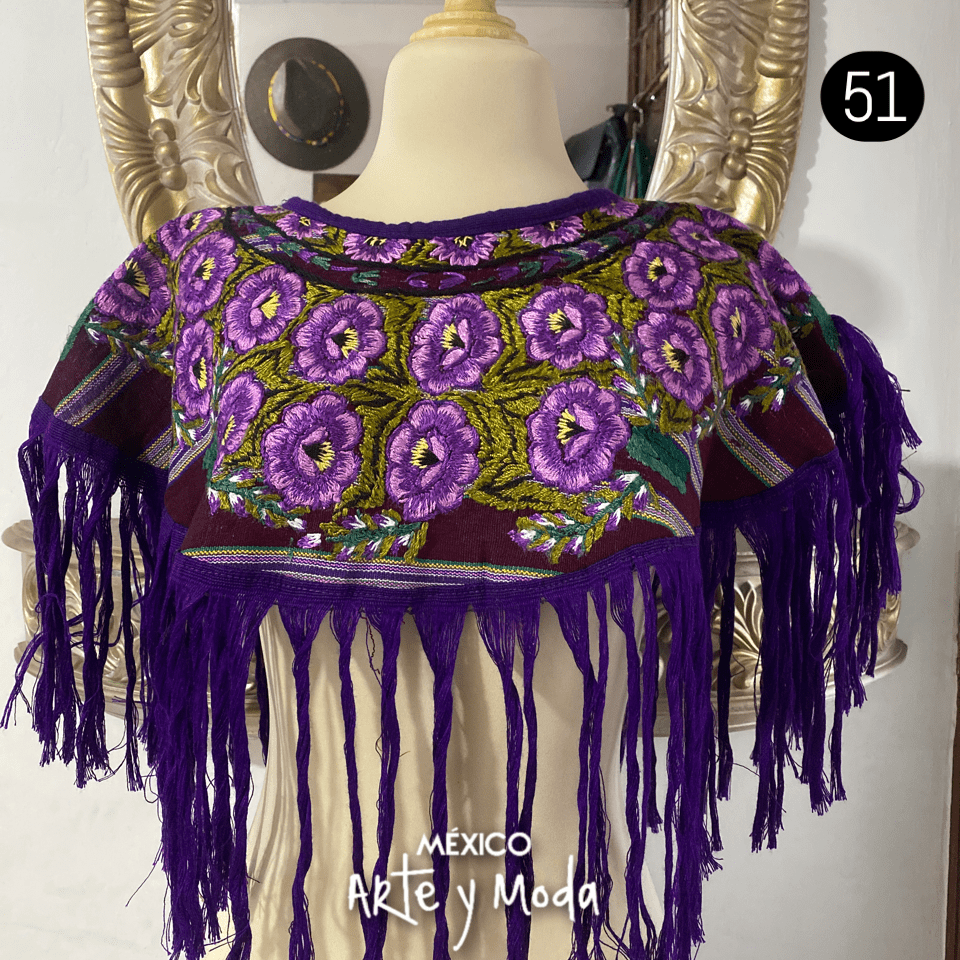 Capa Sobre - Hombro Guate - MÉXICO ARTE Y MODA - Capa Bordada