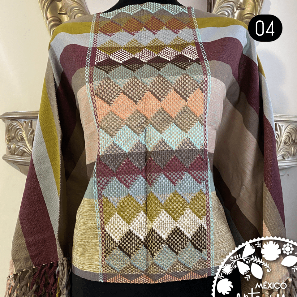 Capa Telar Zinac - MÉXICO ARTE Y MODA - Capa Bordada