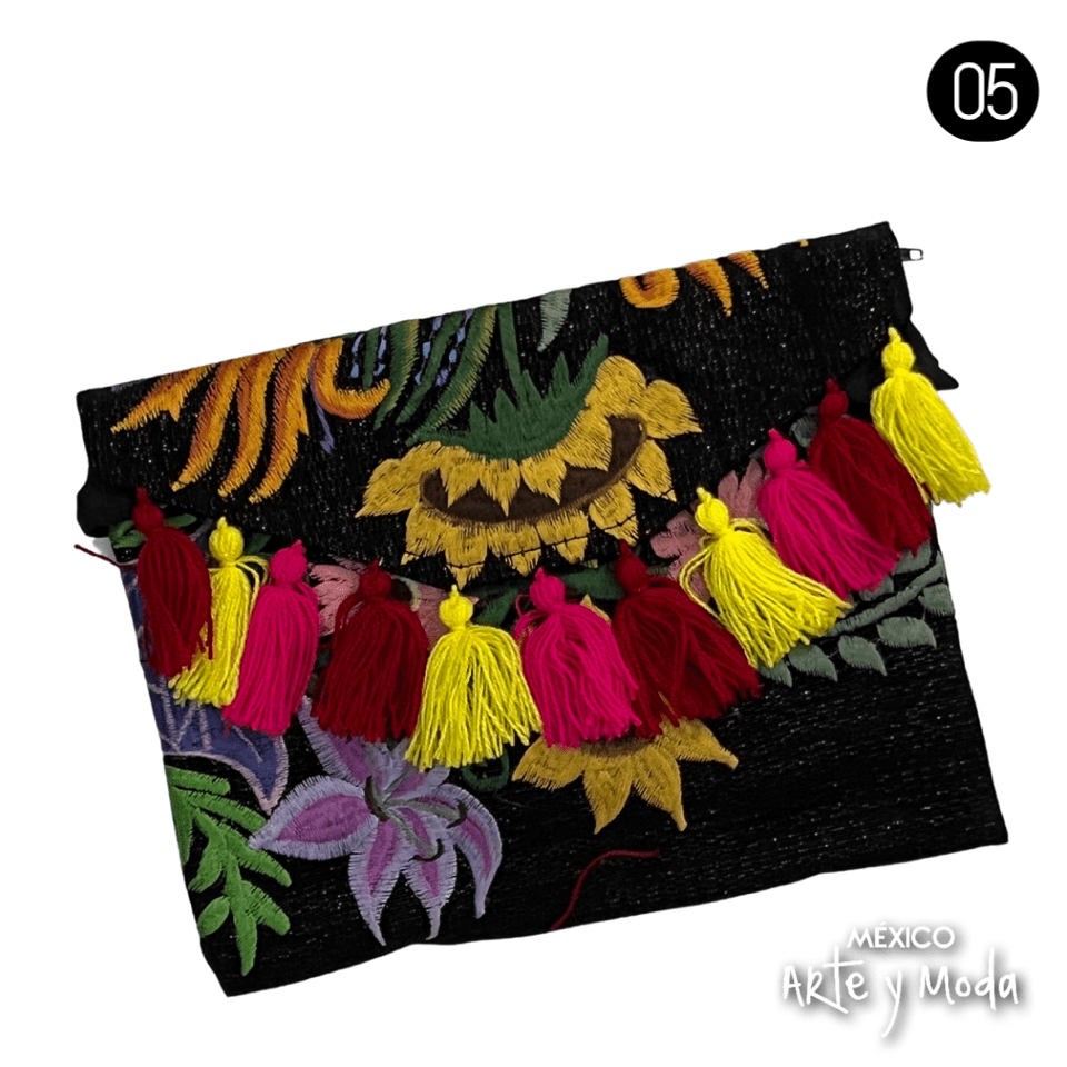 Clutch Bordado Zinacantan - MÉXICO ARTE Y MODA - Clutch Bordado